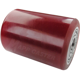 3-1/4" x 4-1/2" Heavy Duty Polyurethane on Steel Pallet Jack Load Wheel