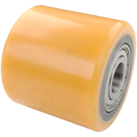 74mm x 70mm (2.91" x 2.75") Heavy Duty Polyurethane on Steel Pallet Jack Load Wheel