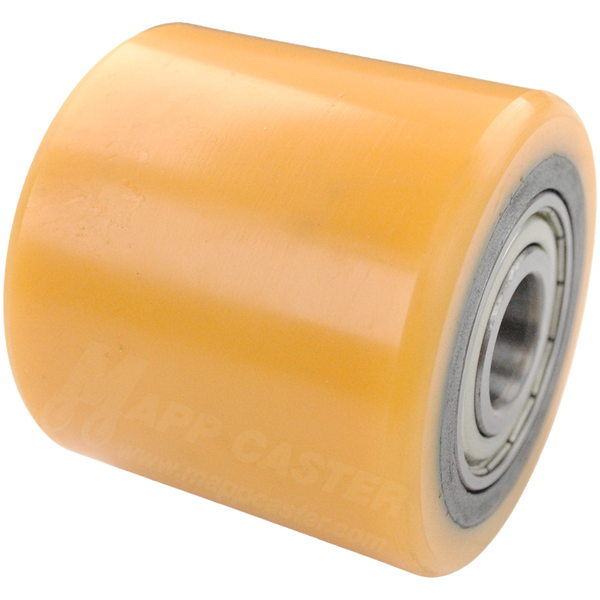 74mm x 70mm (2.91" x 2.75") Heavy Duty Polyurethane on Steel Pallet Jack Load Wheel