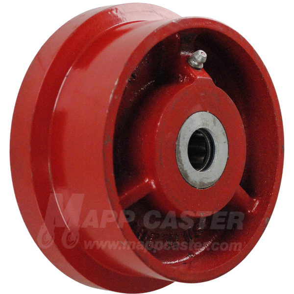 5" x 2" Flanged Cast Iron Wheel - 1,500 Lbs Capacity