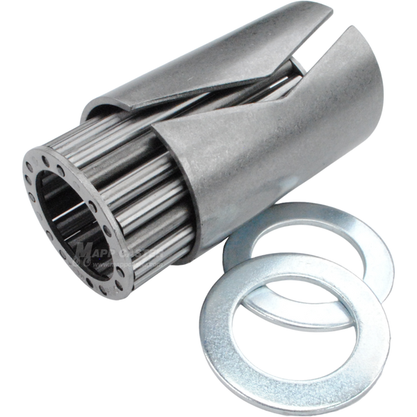 1-1/4" I.D. x 1-15/16" O.D. High Temp Roller Bearing Kit (No Spanner Bushing) for 3" Wide Caster Wheels - 600˚F