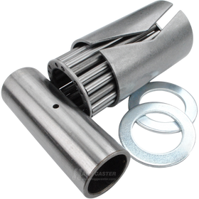 1" I.D. x 1-15/16" O.D. High Temp Roller Bearing Kit w/ Spanner for 3" Wide Caster Wheels - 600˚F