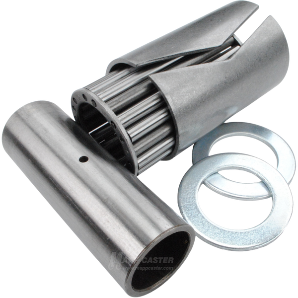 1" I.D. x 1-15/16" O.D. High Temp Roller Bearing Kit w/ Spanner for 3" Wide Caster Wheels - 600˚F