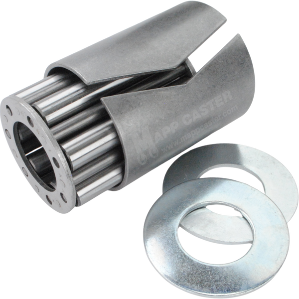 1-1/4" I.D. X 2-7/16" O.D. High Temp Roller Bearing Kit for 3" Wide Caster Wheels - 600˚F