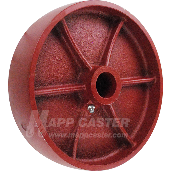 LDS820 8" x 2" Ductile Steel Wheel - 2,000 Lbs Capacity