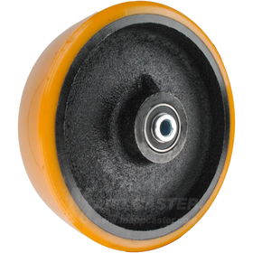 8" x 2" PX Polyurethane on heavy caster iron core ball bearing - 2000 lbs capacity