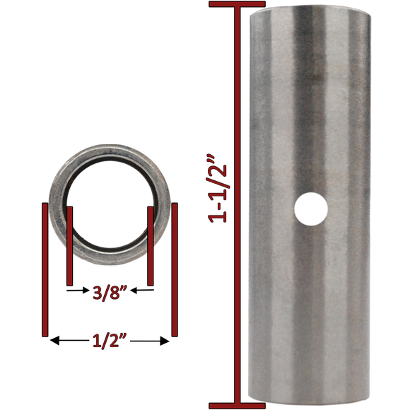 1/2" O.D.
