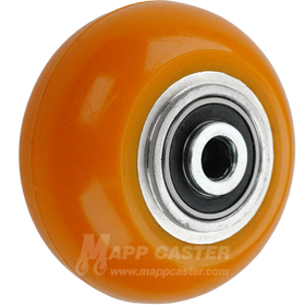 LUX40JO63 - 4in Orange Polyurethane Wheel.