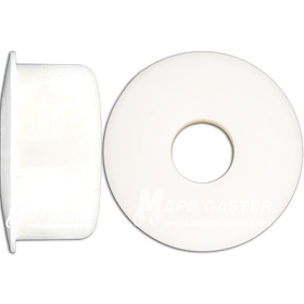 Set of Two Caster Delrin Bushing - 3/8" ID x 1-1/8" OD