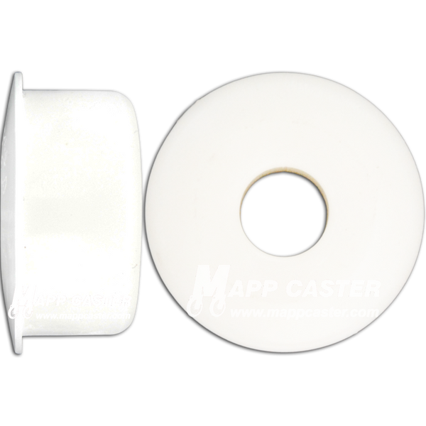 Set of Two Caster Delrin Bushing - 3/8" ID x 1-1/8" OD