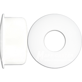 Set of Two Caster Delrin Bushing - 1/2" ID x 1-1/8" OD