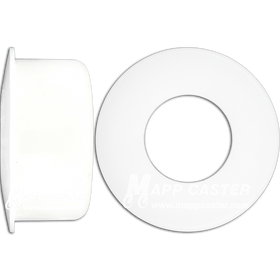 Set of Two Caster Delrin Bushing - 5/8" ID x 1-1/8" OD