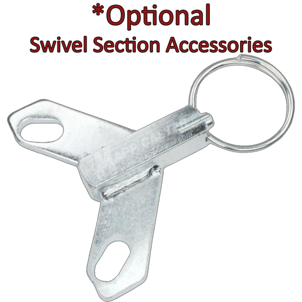 6" x 2" Balloon Cushion Wheel Kingpinless Swivel Caster - 650 Lbs Capacity