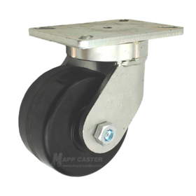 6" x 3" Phenolic Wheel SS Swivel Caster , 5-1/4” x 7-1/4” Top Plate - 2,000 Lbs Capacity