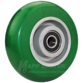 6" x 2" PM Polyurethane on Aluminum Core Wheel - 1,250 Lbs Capacity