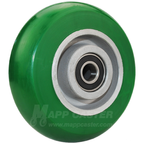 6" x 2" PM Polyurethane on Aluminum Core Wheel - 1,250 Lbs Capacity