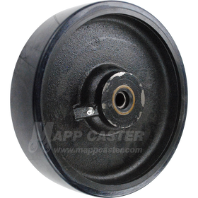 QPCI8M0 8" x 2" Polyurethane on Iron Core Wheel - 1,500 Lbs Capacity