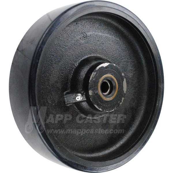 QPCI8M0 8" x 2" Polyurethane on Iron Core Wheel - 1,500 Lbs Capacity