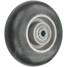 6" x 2" Balloon Cushion Wheel with 1/2" Ball Bearings - 650 Lbs Capacity