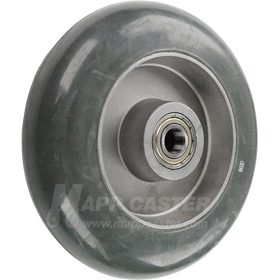 QRND8M5G 8" x 2" Balloon Cushion Wheel with 1/2" Ball Bearings - 450 Lbs Capacity