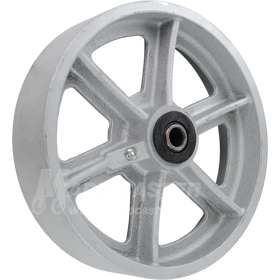 8" x 2" Cast Iron Wheel - 1,600 Lbs Capacity