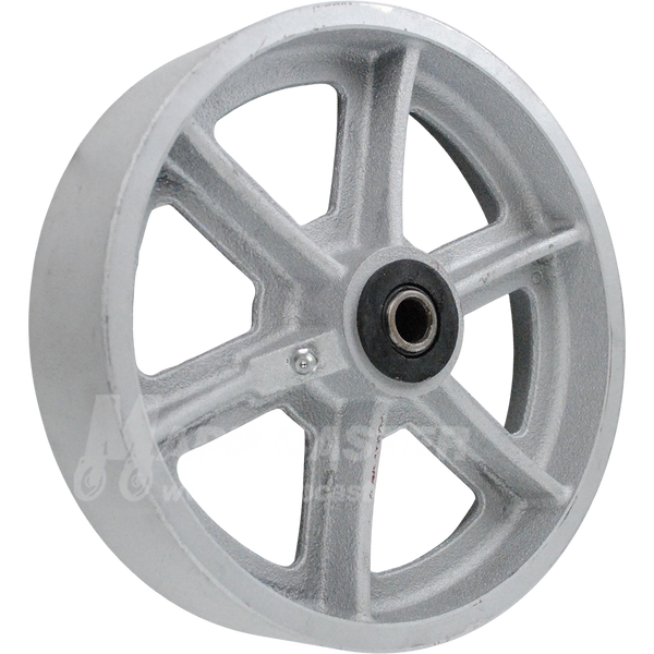 8" x 2" Cast Iron Wheel - 1,600 Lbs Capacity