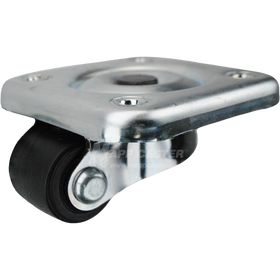 1-3/4" x 1-1/2" Glass Filled Nylon Wheel Swivel Caster, 4-1/2" x 4-1/2" Top Plate -  800 lbs capacity