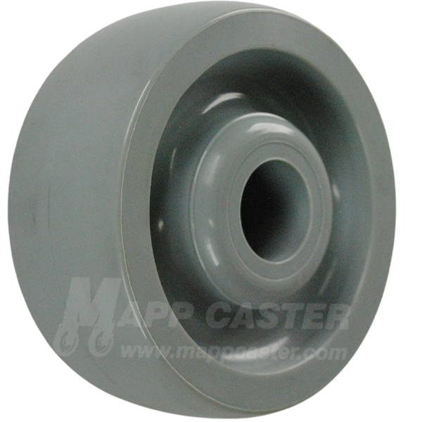 5" x 2" Grey Solid Polyurethane Caster Wheel Wheel - 800 Lbs Capacity