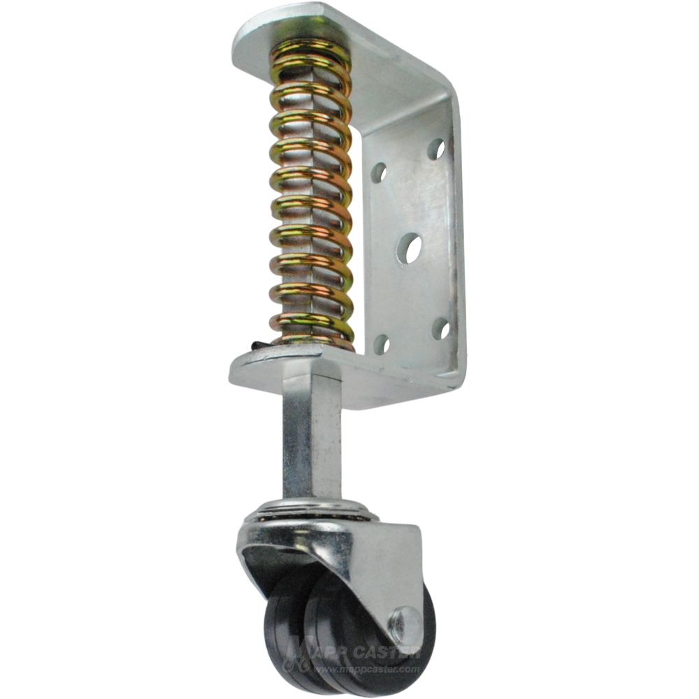 Spring Loaded Gate Caster Bracket | USA Made with 2