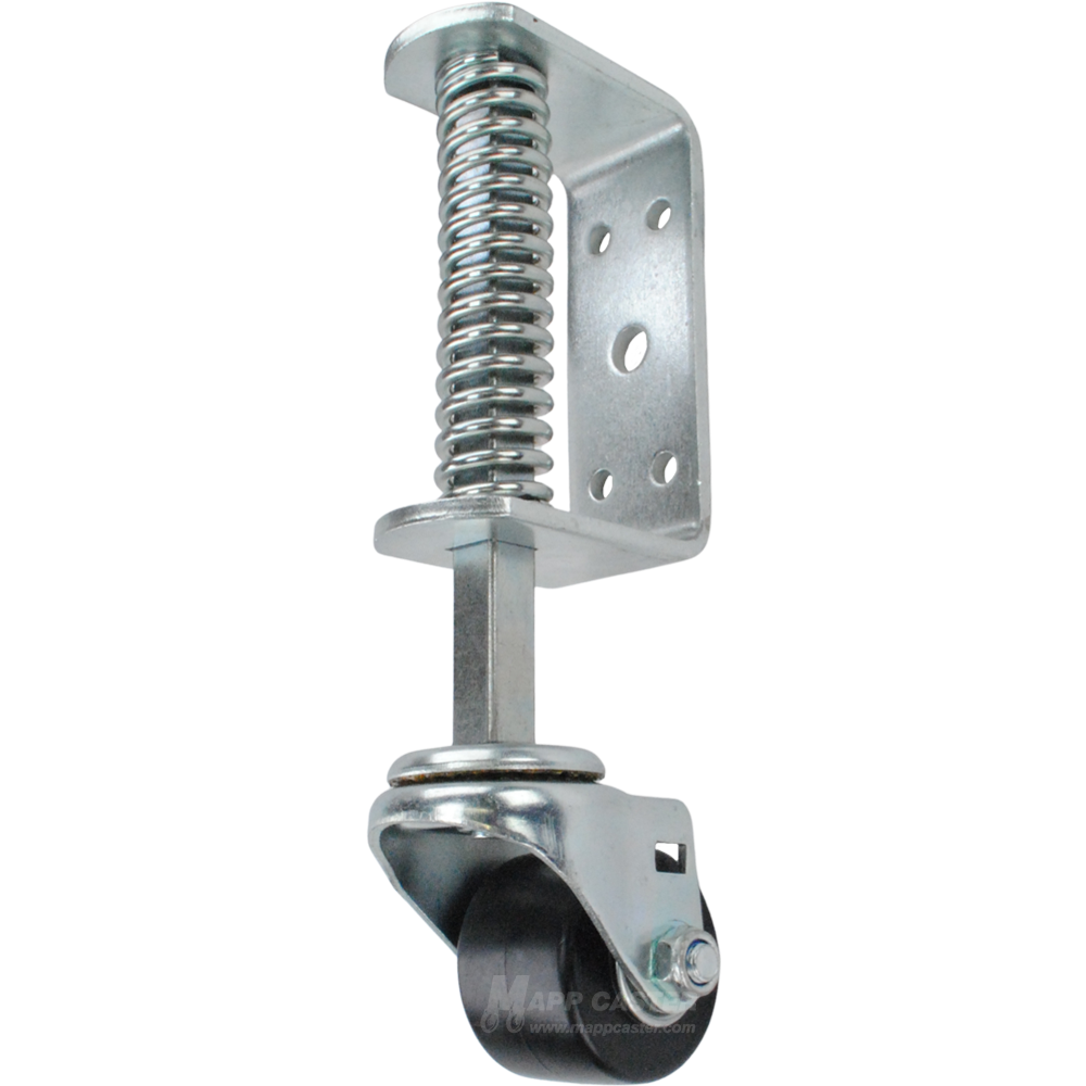 Spring Loaded Gate Caster Bracket with 2.5