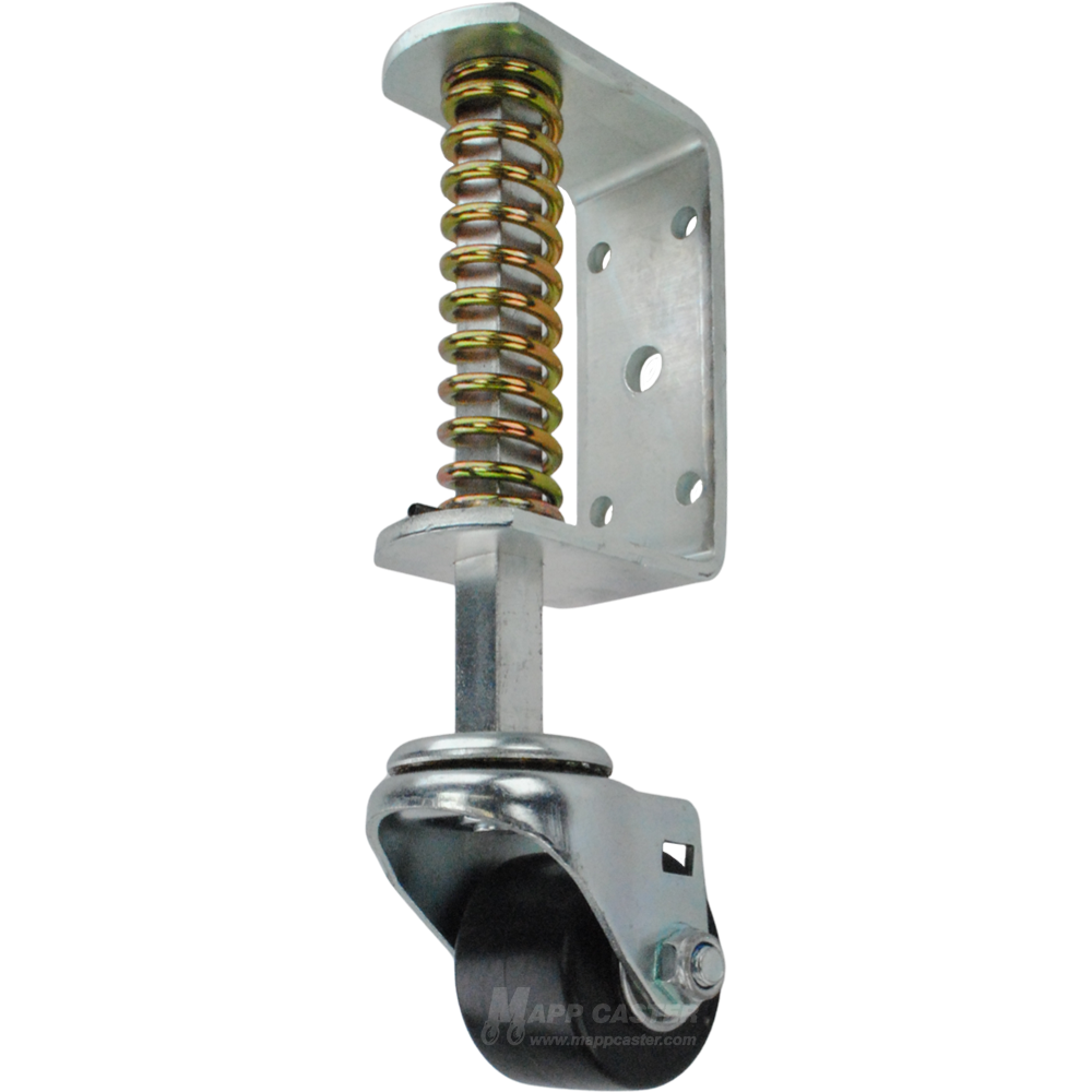 Caster Support Brackets For Racks Spring Loaded Gate Caster Bracket USA Made| 2.5