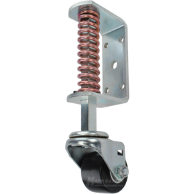 Spring Loaded Gate Caster Bracket with 2-1/2" x 1-5/8" Plastic Wheel - Part # 5882-M350005