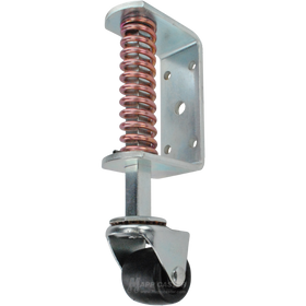Spring Loaded Gate Caster Bracket with 2" x 1-3/4" Plastic Wheel - Part # 5882-M350007