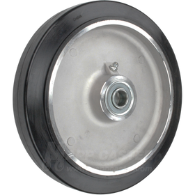 8" x 1-5/8" Rubber on Aluminun Hand Truck & General Industrial Wheel with 2" Centered Hub