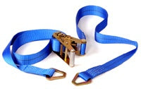 16 Foot Long Strap with D Rings & Ratchet can be used on all Rol-A-Lift models and helps keep your load in place and secure (Set of 2)