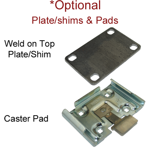 4" x 1-1/4" Solid Polyurethane Rigid Caster - 350 Lbs Capacity