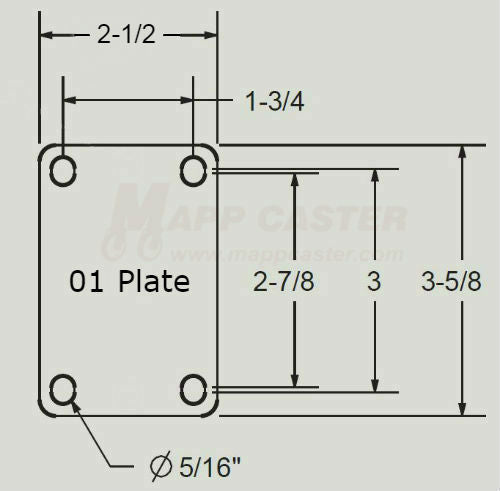 3" x 1-1/4" Thermoplastic Rubber Stainless Steel Sealed Swivel Caster with Face Contact Brake - 210 Lbs Capacity
