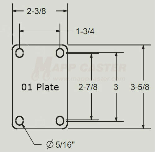 4 X 8 X 1/2 SMOOTH PLATE