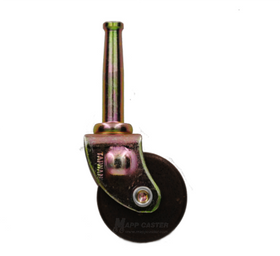 Wooden Wheel Brass Finish Caster For Antiques