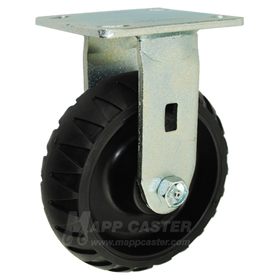 146RTPR620R 6" x 2" Rugged Thermoplastic Rubber Wheel Rigid Caster 550 LBS CAPACITY 
