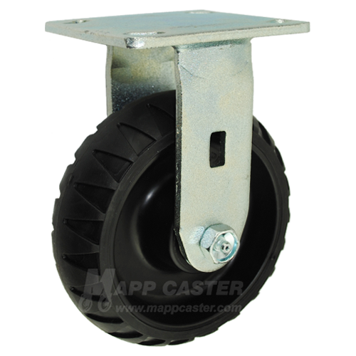 146RTPR620R 6" x 2" Rugged Thermoplastic Rubber Wheel Rigid Caster 550 LBS CAPACITY 