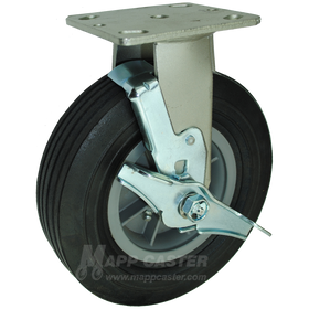 8" x 2" Semi-Pneumatic (Air) Wheel Swivel Caster with Brake - 450 Lbs Capacity 146SNBB820RB