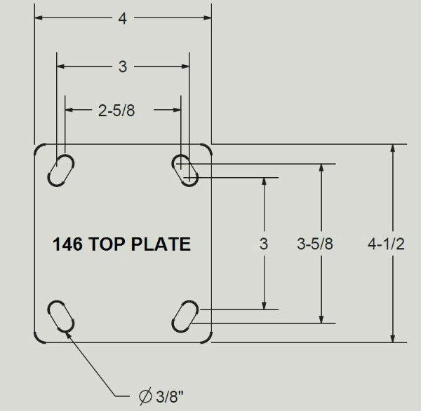 Stainless Steel Pedal Type Floor Lock for 6" x 2" Wheel Casters