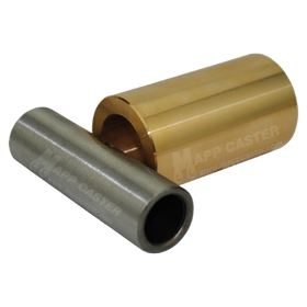 One Piece Tin/Brass Bushing for 2" Wide Casters - 1,300˚F 