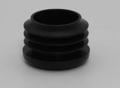 Black plastic round insert for 1 inch OD with 0.875 inch ID.