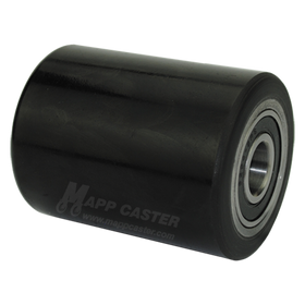 2-7/8" x 3-3/4" Heavy Duty Polyurethane on Iron Pallet Jack Load Wheel - Part# LPS073X95 