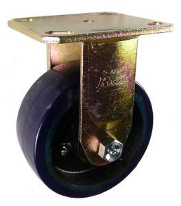 5" x 2" Polyurethane on Iron Wheel AR Rigid Caster - 1250 Lbs Capacity