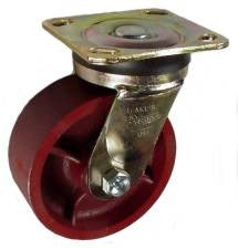 5" x 2" Ductile Steel Wheel AS Swivel Caster - 1250 Lbs Capacity