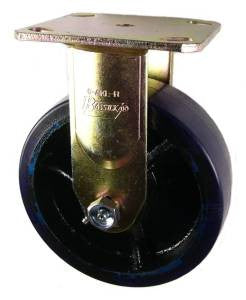 6" x 2" Polyurethane on Iron Wheel AR Rigid Caster - 1250 Lbs Capacity