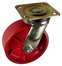 6" x 2" Ductile Steel Wheel AS Swivel Caster - 1250 Lbs Capacity